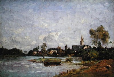 A Village by a River by Paul Desire Trouillebert